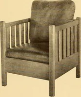 An illustration from Catalogue of Craftsman furniture made by Gustav Stickley at the Craftsman Workshops, Eastwood, N.Y. (1910)