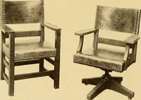 An illustration from Catalogue of Craftsman furniture made by Gustav Stickley at the Craftsman Workshops, Eastwood, N.Y. (1910)