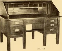 An illustration from Catalogue of Craftsman furniture made by Gustav Stickley at the Craftsman Workshops, Eastwood, N.Y. (1910)