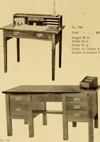 An illustration from Catalogue of Craftsman furniture made by Gustav Stickley at the Craftsman Workshops, Eastwood, N.Y. (1910)