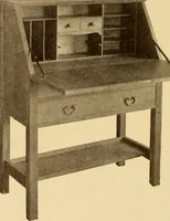 An illustration from Catalogue of Craftsman furniture made by Gustav Stickley at the Craftsman Workshops, Eastwood, N.Y. (1910)