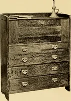 An illustration from Catalogue of Craftsman furniture made by Gustav Stickley at the Craftsman Workshops, Eastwood, N.Y. (1910)