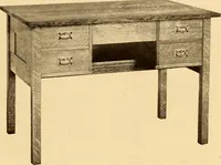 An illustration from Catalogue of Craftsman furniture made by Gustav Stickley at the Craftsman Workshops, Eastwood, N.Y. (1910)