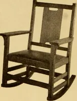 An illustration from Catalogue of Craftsman furniture made by Gustav Stickley at the Craftsman Workshops, Eastwood, N.Y. (1910)