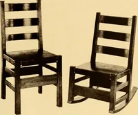 An illustration from Catalogue of Craftsman furniture made by Gustav Stickley at the Craftsman Workshops, Eastwood, N.Y. (1910)
