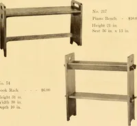 An illustration from Catalogue of Craftsman furniture made by Gustav Stickley at the Craftsman Workshops, Eastwood, N.Y. (1910)