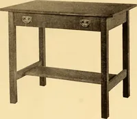 An illustration from Catalogue of Craftsman furniture made by Gustav Stickley at the Craftsman Workshops, Eastwood, N.Y. (1910)