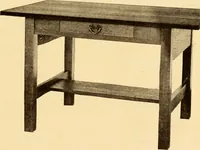 An illustration from Catalogue of Craftsman furniture made by Gustav Stickley at the Craftsman Workshops, Eastwood, N.Y. (1910)