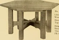 An illustration from Catalogue of Craftsman furniture made by Gustav Stickley at the Craftsman Workshops, Eastwood, N.Y. (1910)