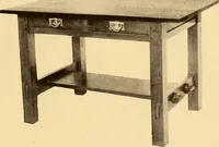 An illustration from Catalogue of Craftsman furniture made by Gustav Stickley at the Craftsman Workshops, Eastwood, N.Y. (1910)