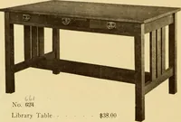 An illustration from Catalogue of Craftsman furniture made by Gustav Stickley at the Craftsman Workshops, Eastwood, N.Y. (1910)