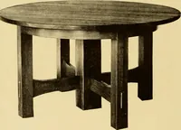 An illustration from Catalogue of Craftsman furniture made by Gustav Stickley at the Craftsman Workshops, Eastwood, N.Y. (1910)