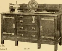 An illustration from Catalogue of Craftsman furniture made by Gustav Stickley at the Craftsman Workshops, Eastwood, N.Y. (1910)