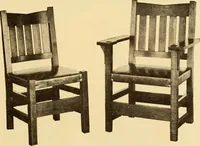 An illustration from Catalogue of Craftsman furniture made by Gustav Stickley at the Craftsman Workshops, Eastwood, N.Y. (1910)