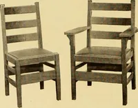 An illustration from Catalogue of Craftsman furniture made by Gustav Stickley at the Craftsman Workshops, Eastwood, N.Y. (1910)
