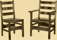 An illustration from Catalogue of Craftsman furniture made by Gustav Stickley at the Craftsman Workshops, Eastwood, N.Y. (1910)