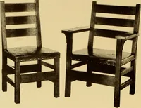 An illustration from Catalogue of Craftsman furniture made by Gustav Stickley at the Craftsman Workshops, Eastwood, N.Y. (1910)