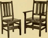 An illustration from Catalogue of Craftsman furniture made by Gustav Stickley at the Craftsman Workshops, Eastwood, N.Y. (1910)