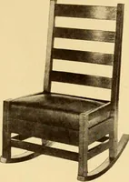 An illustration from Catalogue of Craftsman furniture made by Gustav Stickley at the Craftsman Workshops, Eastwood, N.Y. (1910)