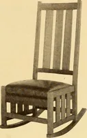 An illustration from Catalogue of Craftsman furniture made by Gustav Stickley at the Craftsman Workshops, Eastwood, N.Y. (1910)