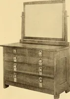 An illustration from Catalogue of Craftsman furniture made by Gustav Stickley at the Craftsman Workshops, Eastwood, N.Y. (1910)