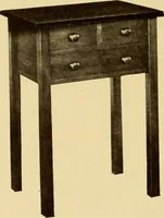 An illustration from Catalogue of Craftsman furniture made by Gustav Stickley at the Craftsman Workshops, Eastwood, N.Y. (1910)