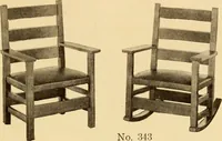 An illustration from Catalogue of Craftsman furniture made by Gustav Stickley at the Craftsman Workshops, Eastwood, N.Y. (1910)
