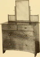 An illustration from Catalogue of Craftsman furniture made by Gustav Stickley at the Craftsman Workshops, Eastwood, N.Y. (1910)