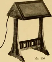 An illustration from Catalogue of Craftsman furniture made by Gustav Stickley at the Craftsman Workshops, Eastwood, N.Y. (1910)