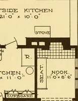 An illustration from Catalogue of craftsman furniture made by Gustav Stickley at The Craftsman Workshops, Eastwood, N.Y. (1909)