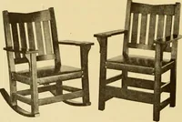 An illustration from Catalogue of craftsman furniture made by Gustav Stickley at The Craftsman Workshops, Eastwood, N.Y. (1909)