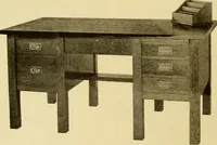 An illustration from Catalogue of craftsman furniture made by Gustav Stickley at The Craftsman Workshops, Eastwood, N.Y. (1909)