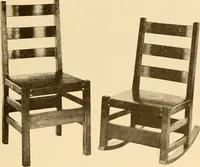 An illustration from Catalogue of craftsman furniture made by Gustav Stickley at The Craftsman Workshops, Eastwood, N.Y. (1909)