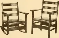 An illustration from Catalogue of craftsman furniture made by Gustav Stickley at The Craftsman Workshops, Eastwood, N.Y. (1909)