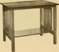 An illustration from Catalogue of craftsman furniture made by Gustav Stickley at The Craftsman Workshops, Eastwood, N.Y. (1909)