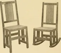 An illustration from Catalogue of craftsman furniture made by Gustav Stickley at The Craftsman Workshops, Eastwood, N.Y. (1909)