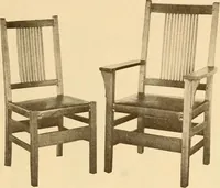 An illustration from Catalogue of craftsman furniture made by Gustav Stickley at The Craftsman Workshops, Eastwood, N.Y. (1909)