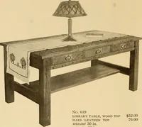 An illustration from Catalogue of craftsman furniture made by Gustav Stickley at The Craftsman Workshops, Eastwood, N.Y. (1909)
