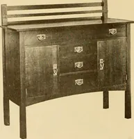 An illustration from Catalogue of craftsman furniture made by Gustav Stickley at The Craftsman Workshops, Eastwood, N.Y. (1909)