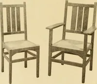 An illustration from Catalogue of craftsman furniture made by Gustav Stickley at The Craftsman Workshops, Eastwood, N.Y. (1909)