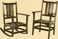 An illustration from Catalogue of craftsman furniture made by Gustav Stickley at The Craftsman Workshops, Eastwood, N.Y. (1909)
