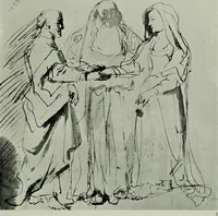 An illustration from Catalogue of drawings by Dutch and Flemish artists preserved in the Department of Prints and Drawings in the British Museum (1915)