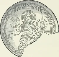 An illustration from Catalogue of early Christian antiquities and objects from the Christian East in the Department of British and mediaeval antiquities and ethnography of the British museum; (1901)