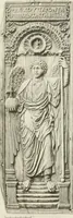 An illustration from Catalogue of early Christian antiquities and objects from the Christian East in the Department of British and mediaeval antiquities and ethnography of the British museum; (1901)