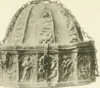An illustration from Catalogue of early Christian antiquities and objects from the Christian East in the Department of British and mediaeval antiquities and ethnography of the British museum; (1901)