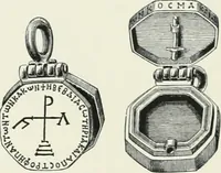 An illustration from Catalogue of early Christian antiquities and objects from the Christian East in the Department of British and mediaeval antiquities and ethnography of the British museum; (1901)