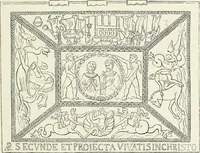 An illustration from Catalogue of early Christian antiquities and objects from the Christian East in the Department of British and mediaeval antiquities and ethnography of the British museum; (1901)