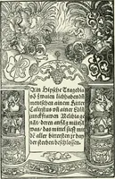 An illustration from Catalogue of early German and Flemish woodcuts preserved in the Department of Prints and Drawings in the British Museum (1903)