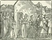 An illustration from Catalogue of early German and Flemish woodcuts preserved in the Department of Prints and Drawings in the British Museum (1903)
