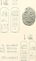 An illustration from Catalogue of Egyptian scarabs, etc., in the British museum (1913)